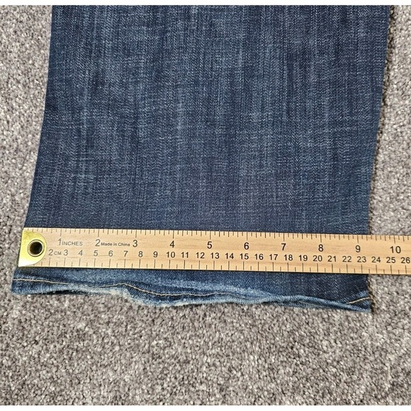 Lucky Brand 40x32 Men's 361 vintage straight Selvedge denim jeans Baggy Blue - Picture 11 of 14